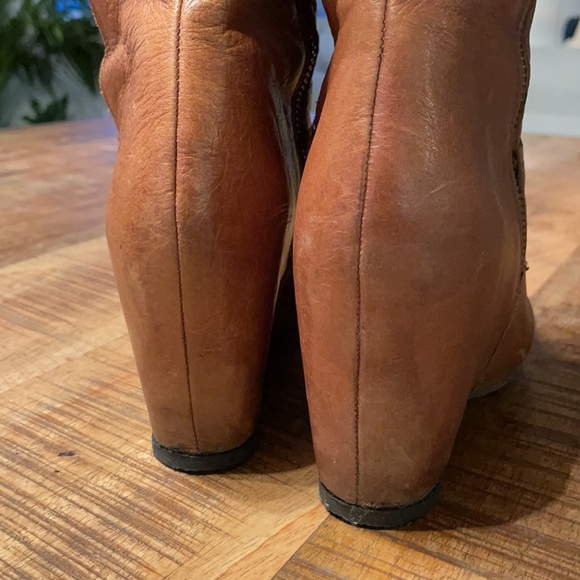 Franco Sarto Leather wedge tall boots - Picture 5 of 7